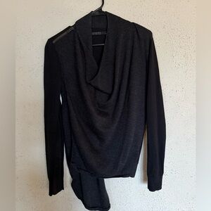 All Saints Wool Drina Draped Cardigan